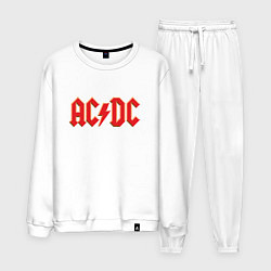 Костюм хлопковый мужской ACDC, цвет: белый