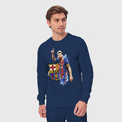 Костюм хлопковый мужской Lionel Messi Barcelona Argentina!, цвет: тёмно-синий — фото 2