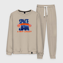 Костюм хлопковый мужской Space Jam: A New Legacy, цвет: миндальный