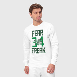 Костюм хлопковый мужской Fear The Freak 34, цвет: белый — фото 2