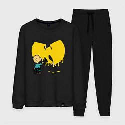 Костюм хлопковый мужской Wu-Tang Graffiti, цвет: черный