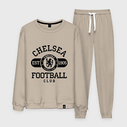 Костюм хлопковый мужской Chelsea Football Club, цвет: миндальный