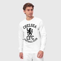 Костюм хлопковый мужской Chelsea CFC, цвет: белый — фото 2