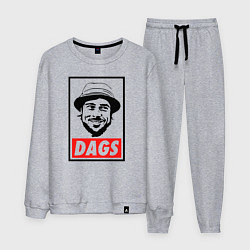 Костюм хлопковый мужской Snatch: Dags, цвет: меланж