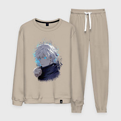 Костюм хлопковый мужской Satoru Gojou, цвет: миндальный