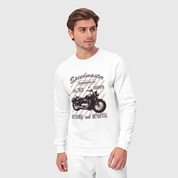 Костюм хлопковый мужской Triumph speedmaster bonneville, цвет: белый — фото 2