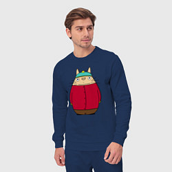 Костюм хлопковый мужской Totoro Cartman, цвет: тёмно-синий — фото 2