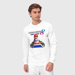 Костюм хлопковый мужской Марио крутой гонщик, цвет: белый — фото 2