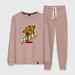 Костюм хлопковый мужской Team Tigers, цвет: пыльно-розовый