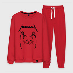 Костюм хлопковый мужской METALLICA МЕТАЛЛИКА, цвет: красный