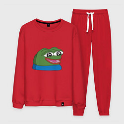 Костюм хлопковый мужской Pepe happy Пепе хеппи, цвет: красный