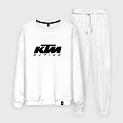 Костюм хлопковый мужской КТМ МОТОКРОСС KTM RACING, цвет: белый