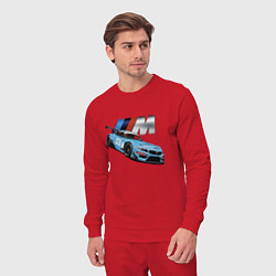 Костюм хлопковый мужской BMW M Performance Motorsport, цвет: красный — фото 2