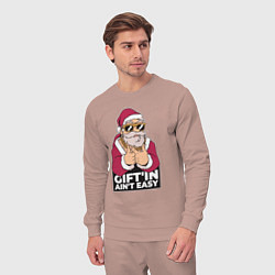 Костюм хлопковый мужской Santa Gangster, цвет: пыльно-розовый — фото 2