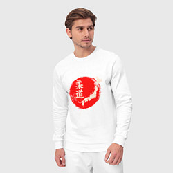 Костюм хлопковый мужской Дзюдо Япония, цвет: белый — фото 2