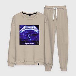 Костюм хлопковый мужской Ride The Lighting, цвет: миндальный