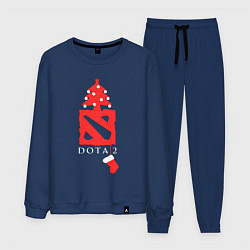 Костюм хлопковый мужской Dota 2- Новый год, цвет: тёмно-синий