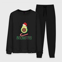 Костюм хлопковый мужской AVOCHRISTMAS AVOCADO, цвет: черный