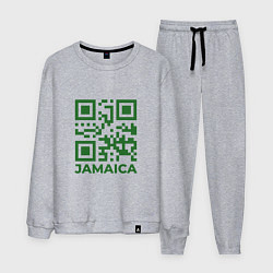 Костюм хлопковый мужской QR Jamaica, цвет: меланж