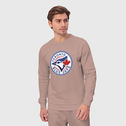 Костюм хлопковый мужской Toronto Blue Jays, цвет: пыльно-розовый — фото 2