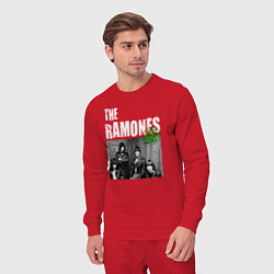 Костюм хлопковый мужской The Ramones Рамоунз, цвет: красный — фото 2