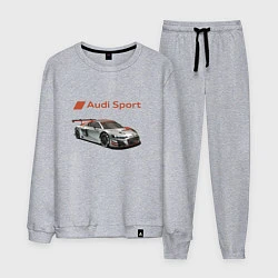 Костюм хлопковый мужской Audi sport - racing team, цвет: меланж
