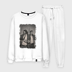 Костюм хлопковый мужской Настоящее диско, цвет: белый