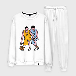 Костюм хлопковый мужской Баскетбол Куроко 2022, цвет: белый