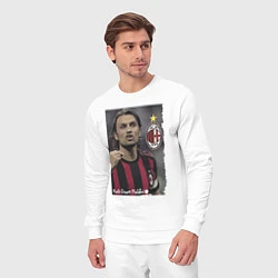 Костюм хлопковый мужской Paolo Cesare Maldini - Milan, captain, цвет: белый — фото 2