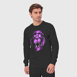Костюм хлопковый мужской Neon vanguard lion, цвет: черный — фото 2