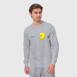 Костюм хлопковый мужской Pac - man Для пары, цвет: меланж — фото 2