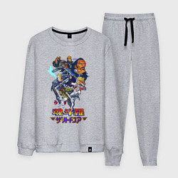 Костюм хлопковый мужской Hard corps, цвет: меланж