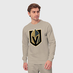 Костюм хлопковый мужской Vegas Golden Knights , Вегас Голден Найтс, цвет: миндальный — фото 2