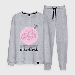 Костюм хлопковый мужской Sakura in Japanese style, цвет: меланж