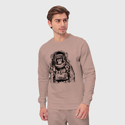 Костюм хлопковый мужской Monkey Astronaut, цвет: пыльно-розовый — фото 2