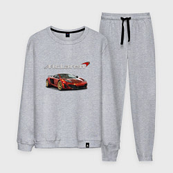 Костюм хлопковый мужской McLaren Motorsport!, цвет: меланж