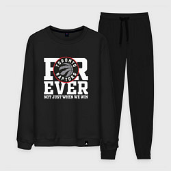 Костюм хлопковый мужской Toronto Raptors FOREVER NOT JUST WHEN WE WIN, цвет: черный