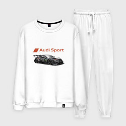 Костюм хлопковый мужской Audi sport Power, цвет: белый