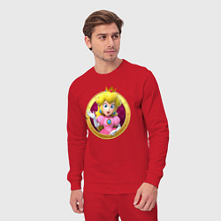 Костюм хлопковый мужской Принцесса Персик Super Mario Video game, цвет: красный — фото 2