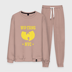 Костюм хлопковый мужской Wu тang NYC, цвет: пыльно-розовый