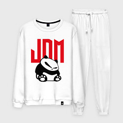 Костюм хлопковый мужской JDM Panda Japan Симпатяга, цвет: белый
