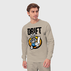 Костюм хлопковый мужской Drift Hype Cool Hare, цвет: миндальный — фото 2