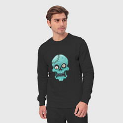 Костюм хлопковый мужской Zombie Skull, цвет: черный — фото 2
