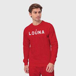 Костюм хлопковый мужской Лоуна louna 1984, цвет: красный — фото 2