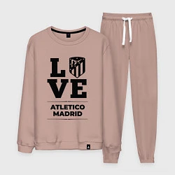 Костюм хлопковый мужской Atletico Madrid Love Классика, цвет: пыльно-розовый