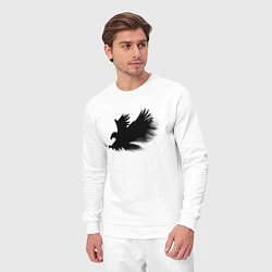 Костюм хлопковый мужской Орел из дыма, цвет: белый — фото 2