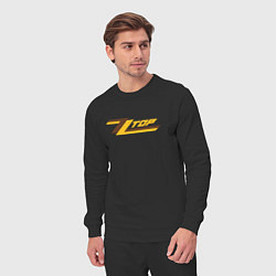 Костюм хлопковый мужской ZZ top logo, цвет: черный — фото 2