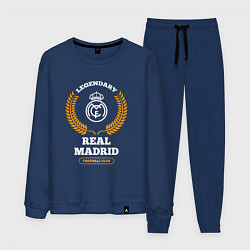 Мужской костюм Лого Real Madrid и надпись Legendary Football Club