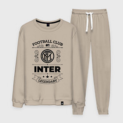 Костюм хлопковый мужской Inter: Football Club Number 1 Legendary, цвет: миндальный