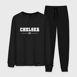 Костюм хлопковый мужской Chelsea Football Club Классика, цвет: черный